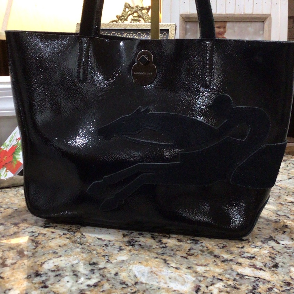 Rare Longchamp Vintage Leather Derby Horse Jockey Tote Bag Equestrian